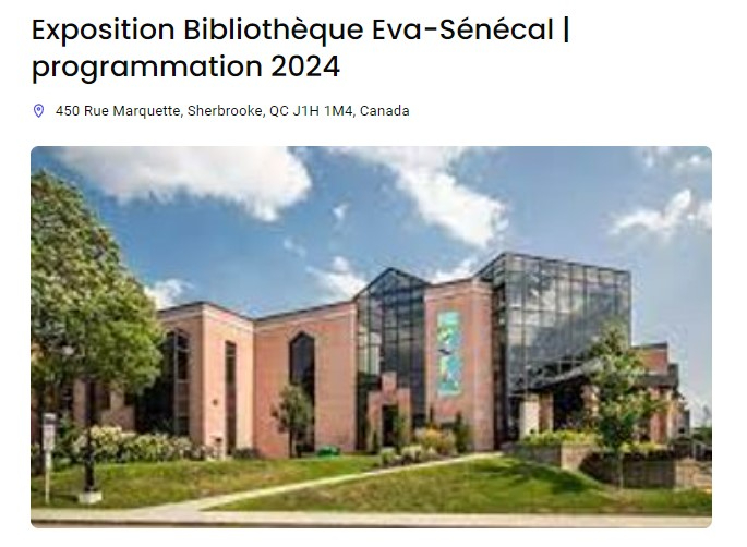 Bibliotheque Eva Senecak Du 28 mai au 30 septembre 2024